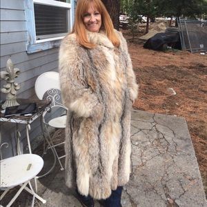 Full length coyote jacket.