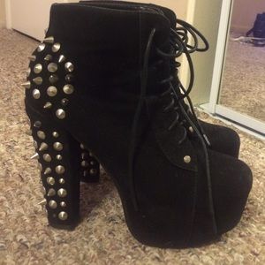 Platform spiked heels