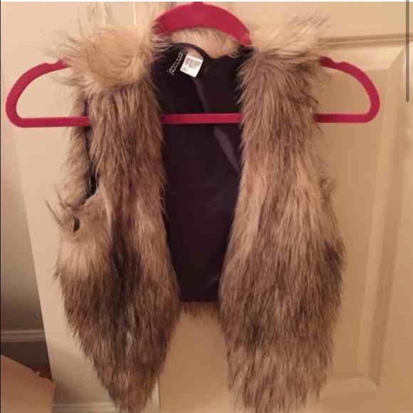 Faux fur vest