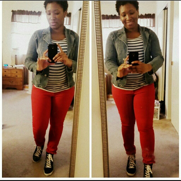 Red Skinny Jeans