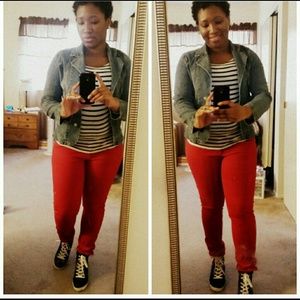 Red Skinny Jeans