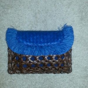 Anthropologie wooden clutch