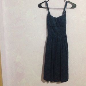Navy spaghetti strap dress