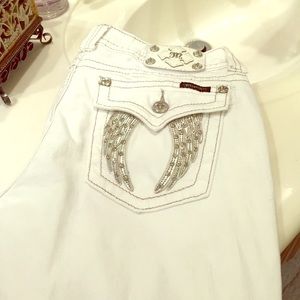 Miss Me White Angel Wing Jeans  Skinny