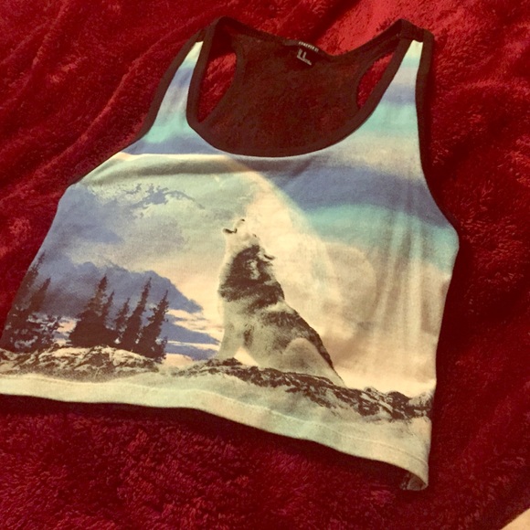 Wolf crop top