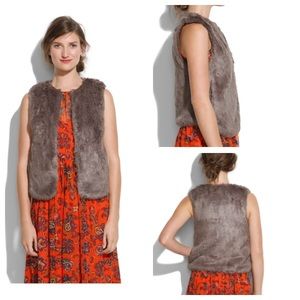 Faux fur vest ~ NWOT