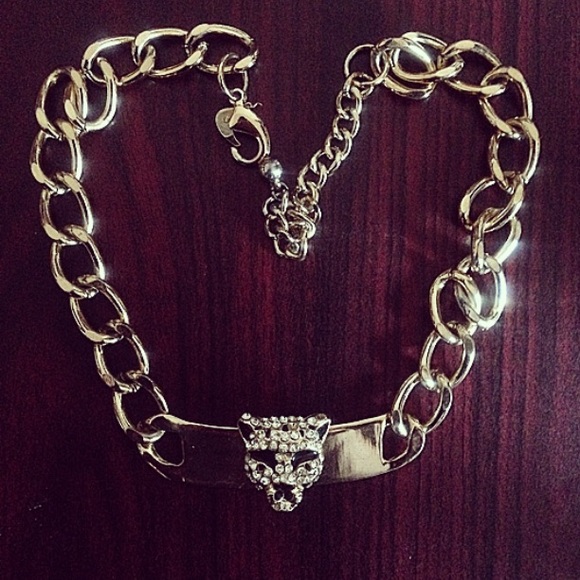 Gold Leopard Choker
