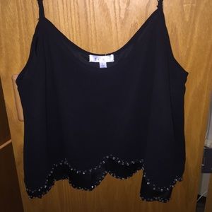 Black Sparkle Tank
