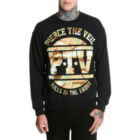 Pierce The Veil Camo Pullover Sweatshirt