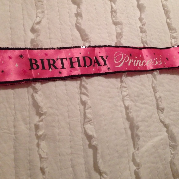 Birthday princess sash