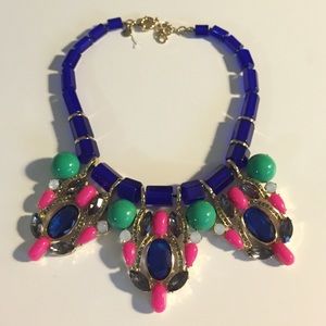 Multicolored statement jewelry from J. Crew