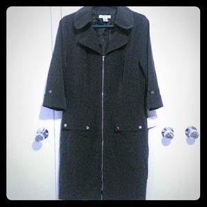 Dark gray dress knee