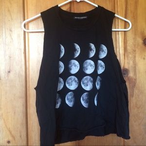 Brandy Phases of the moon crop top