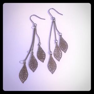 Silver Leaf Earrings