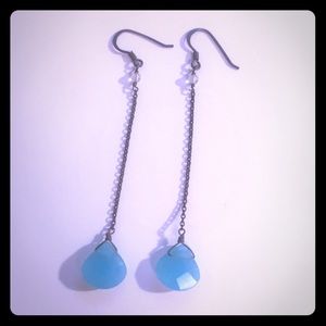Blue Teardrop Earrings