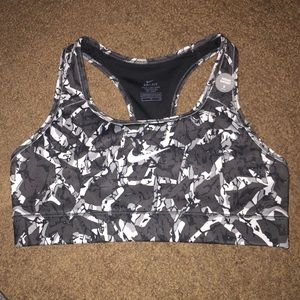 Gray, black& white racerback NIKE DRI-FIT