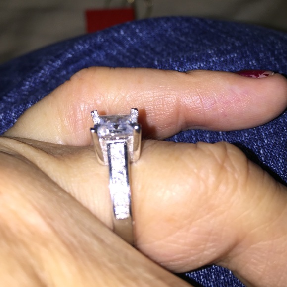 White sapphire 925 sterling silver✨🌟💫🌟 - Picture 2 of 4