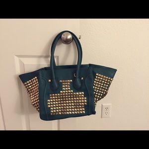 Gold studded purse