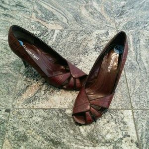 Etienne Aigner Open Toe for Work!