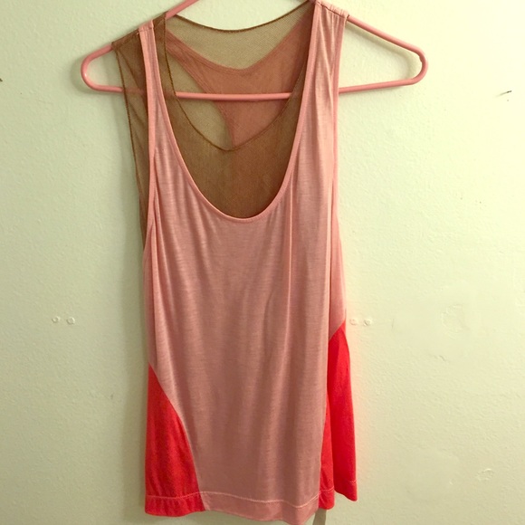 Barneys New York pink & orange unique tank