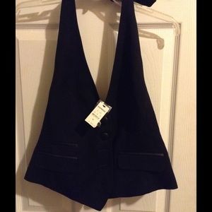 Express tuxedo black vest 12