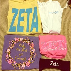 Zeta Tau Alpha clothes and ear warmers!!