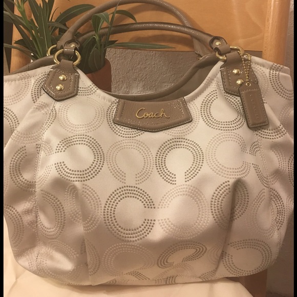 Coach signature handbag