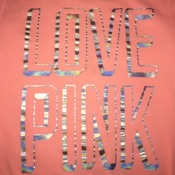 VS PINK Love Pink Full zipped Hoodie
