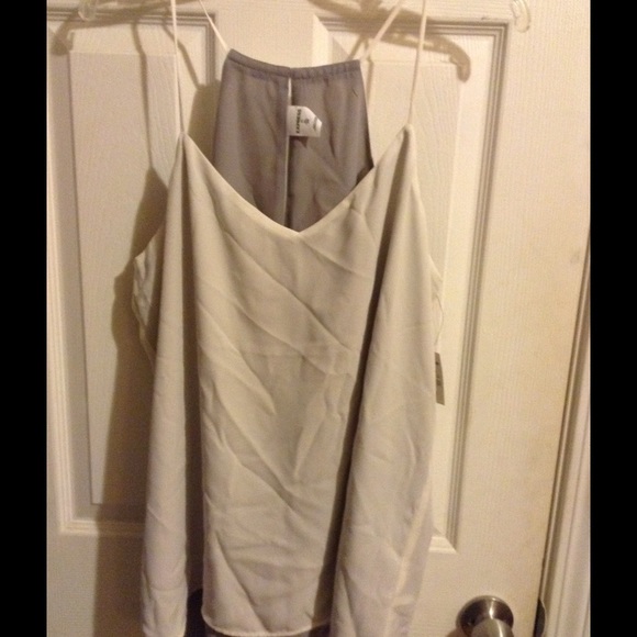 Express reversible cream and grey xl cami