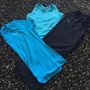 Medium under armor work out set