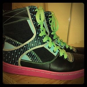 Punkrose high top sneakers