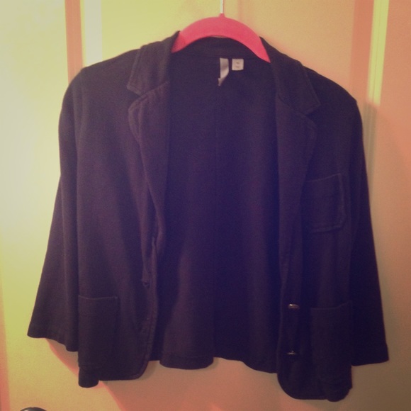 Frenchi black sweater blazer XS EUC