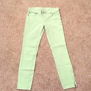 Free People millennium skinny zipper ankle jeans