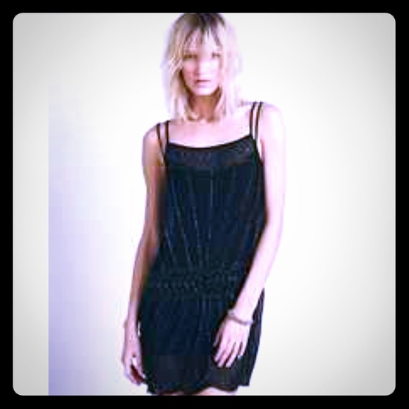 Free People Drop Waist Embellished Slip - Picture 1 of 2
