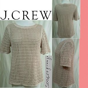 J. Crew champagne/nude lined sweater