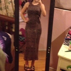 Tribal Lace Maxi Dress