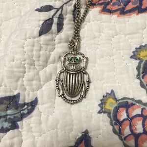 Lucky brand scarab necklace