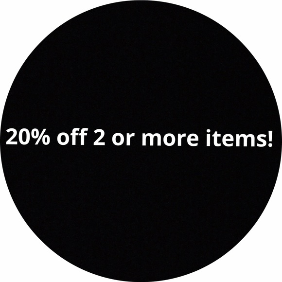 20% off when you buy two or more items!
