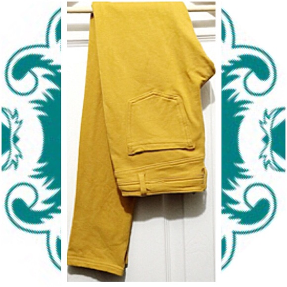 Love Culture yellow jeggings