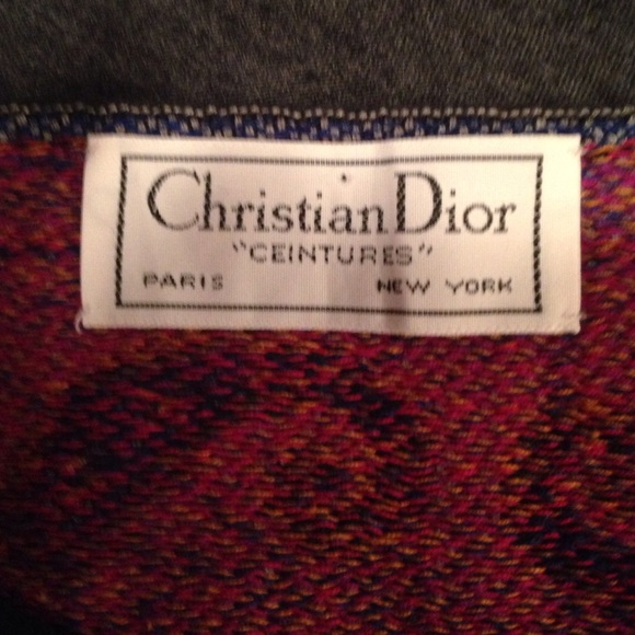 Vintage Christian Dior embroidered paisley belt - Picture 3 of 3