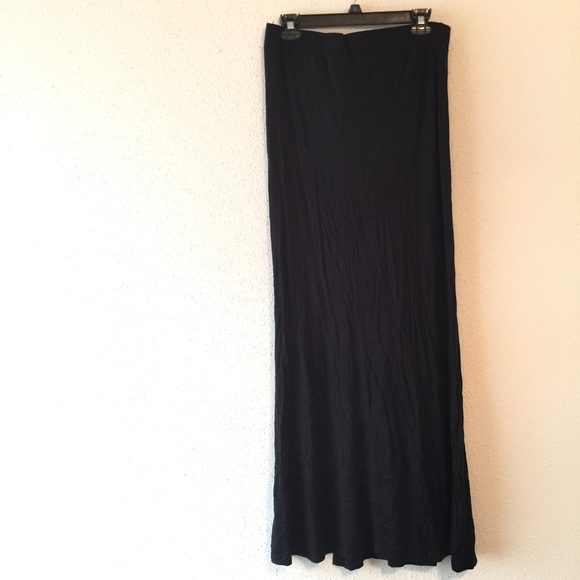 Simple Black Maxi Skirt.
