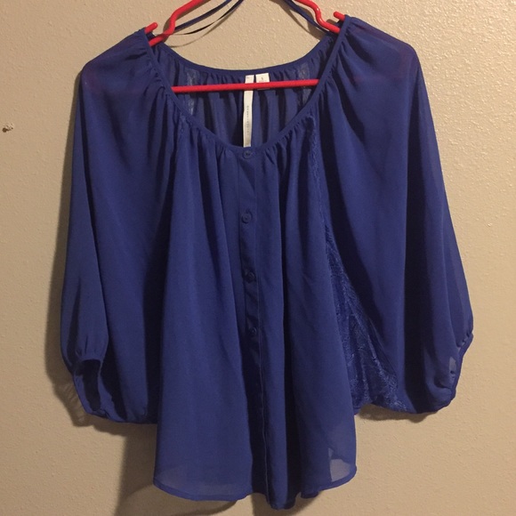 LC Lauren Conrad chiffon top