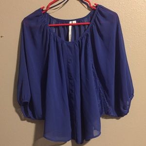 LC Lauren Conrad chiffon top