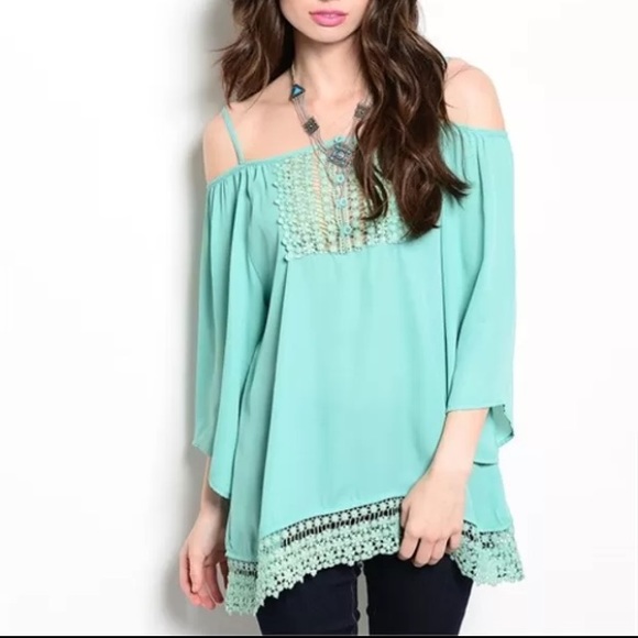 Bohemian Mint Top - Picture 2 of 3