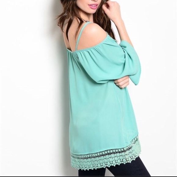 Bohemian Mint Top - Picture 3 of 3