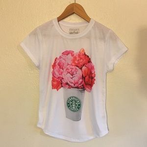 STARBUCKS FLOWERS TSHIRT 💕
