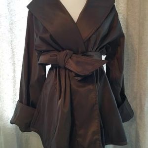 Mycra Pac Belted Reversible Bronze Travel Coat 1