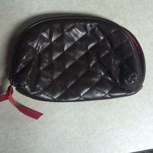 Brown cosmetics bag