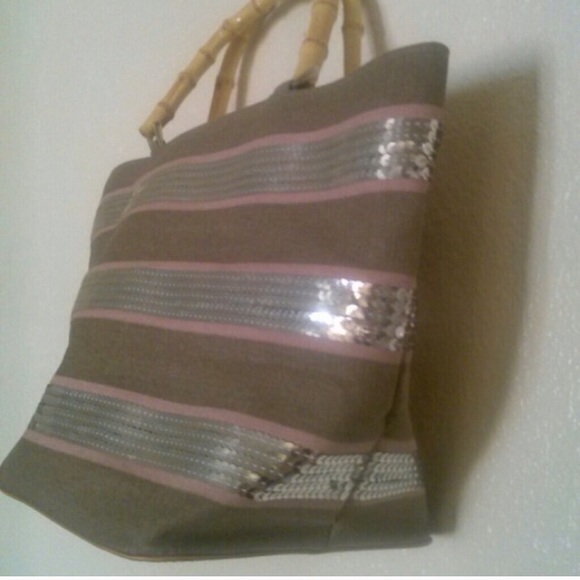 💌Victoria Secret💌 Sequins canvas tote💌 - Picture 2 of 4