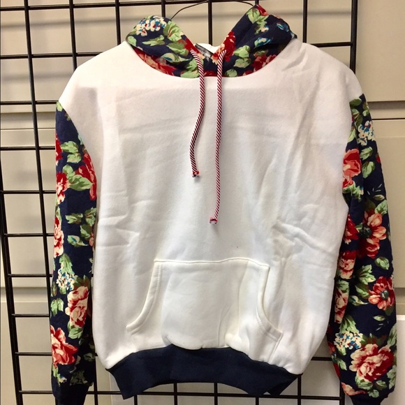 Floral loose hoodies - Picture 2 of 3